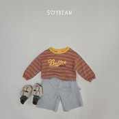 韓国子供服 / 26Autumn / soybean / ボーダー バター Tシャツ / キッズ服 / ジュニア服 / 秋服 *XS~JM*
