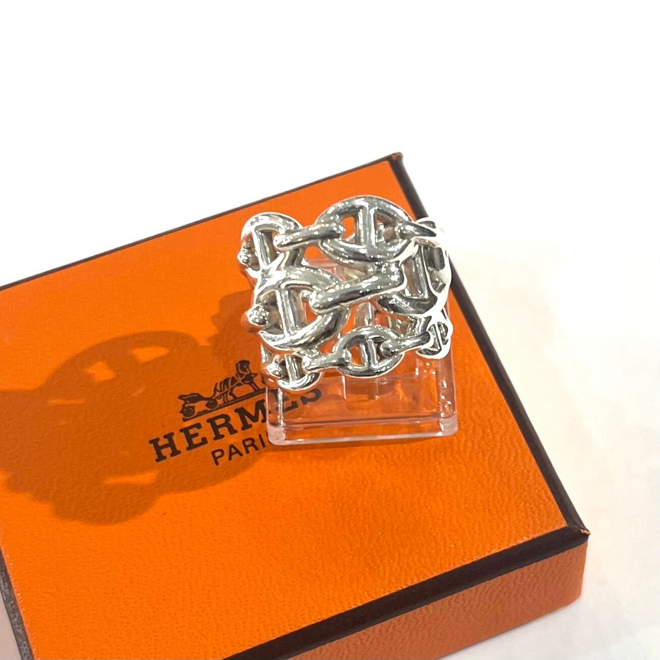 希少サイズ【HERMES】【13.5号54】2482シェーヌダンクル アンシェネ GM