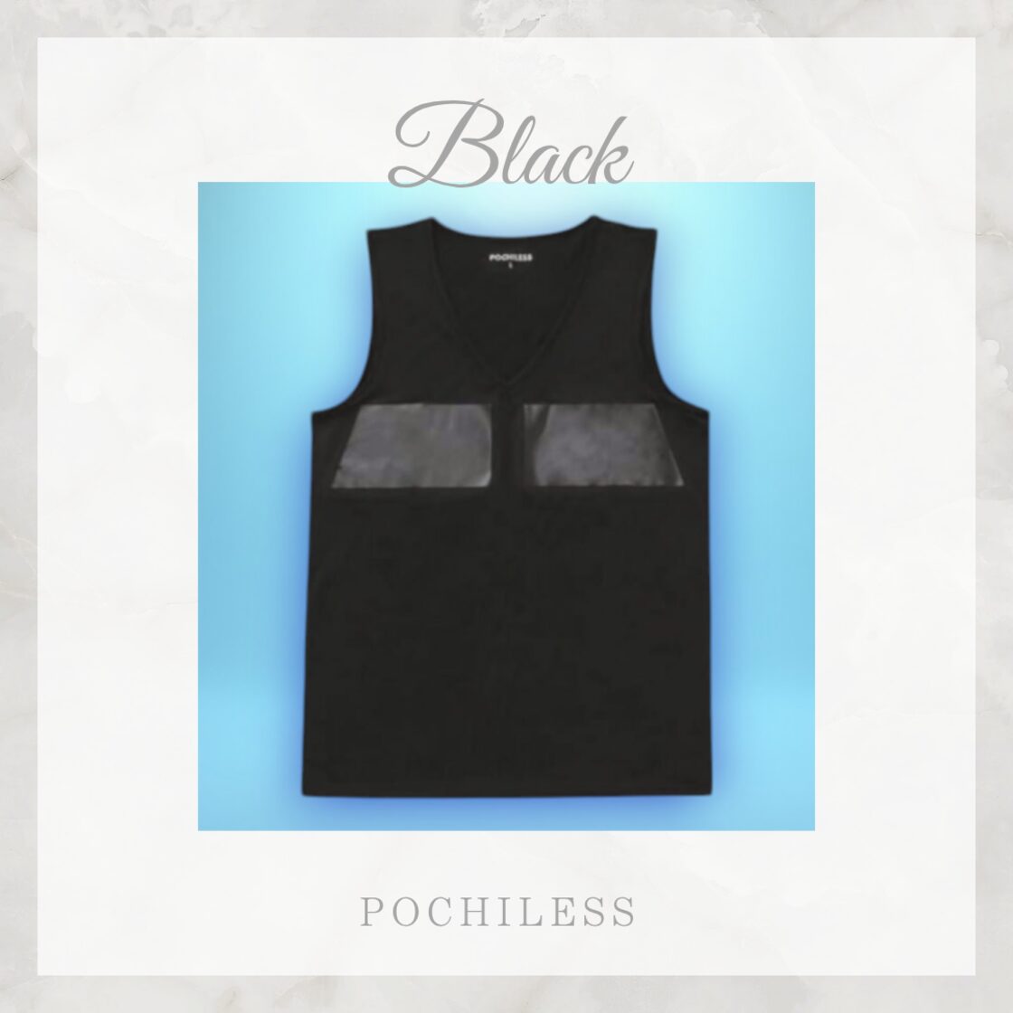 タンクトップ｜ブラック｜POCHILESS ( ポッチレス ) | Pay ID