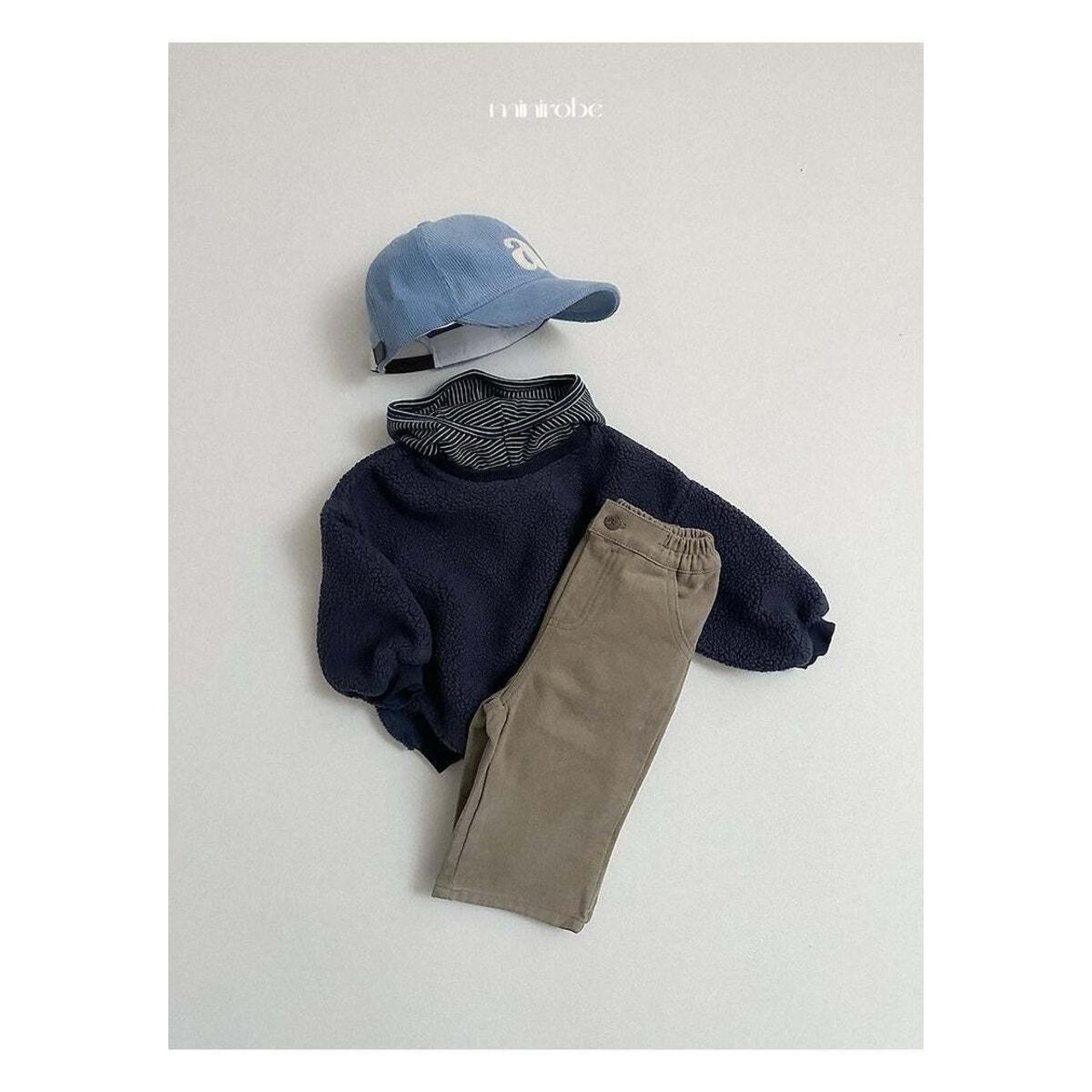 【取寄】minirobe ダンブルフードスウェット｜冬服｜韓国子供服