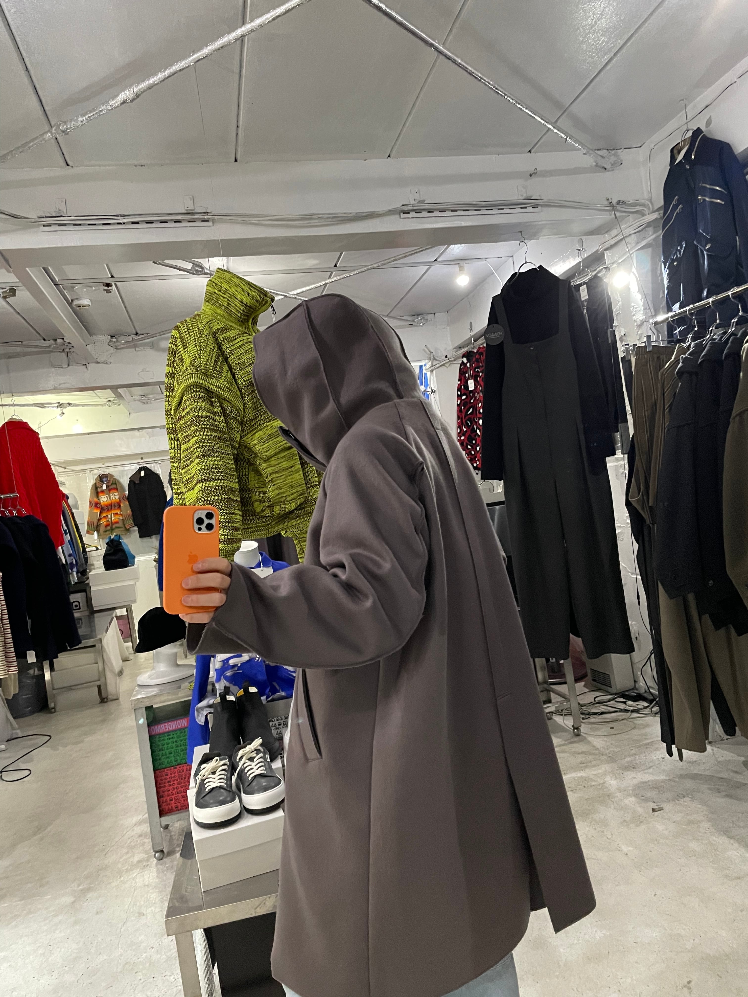 my beautiful landlet』PECOLAMB DOUBLE BEAVER WOOL HOODED COAT