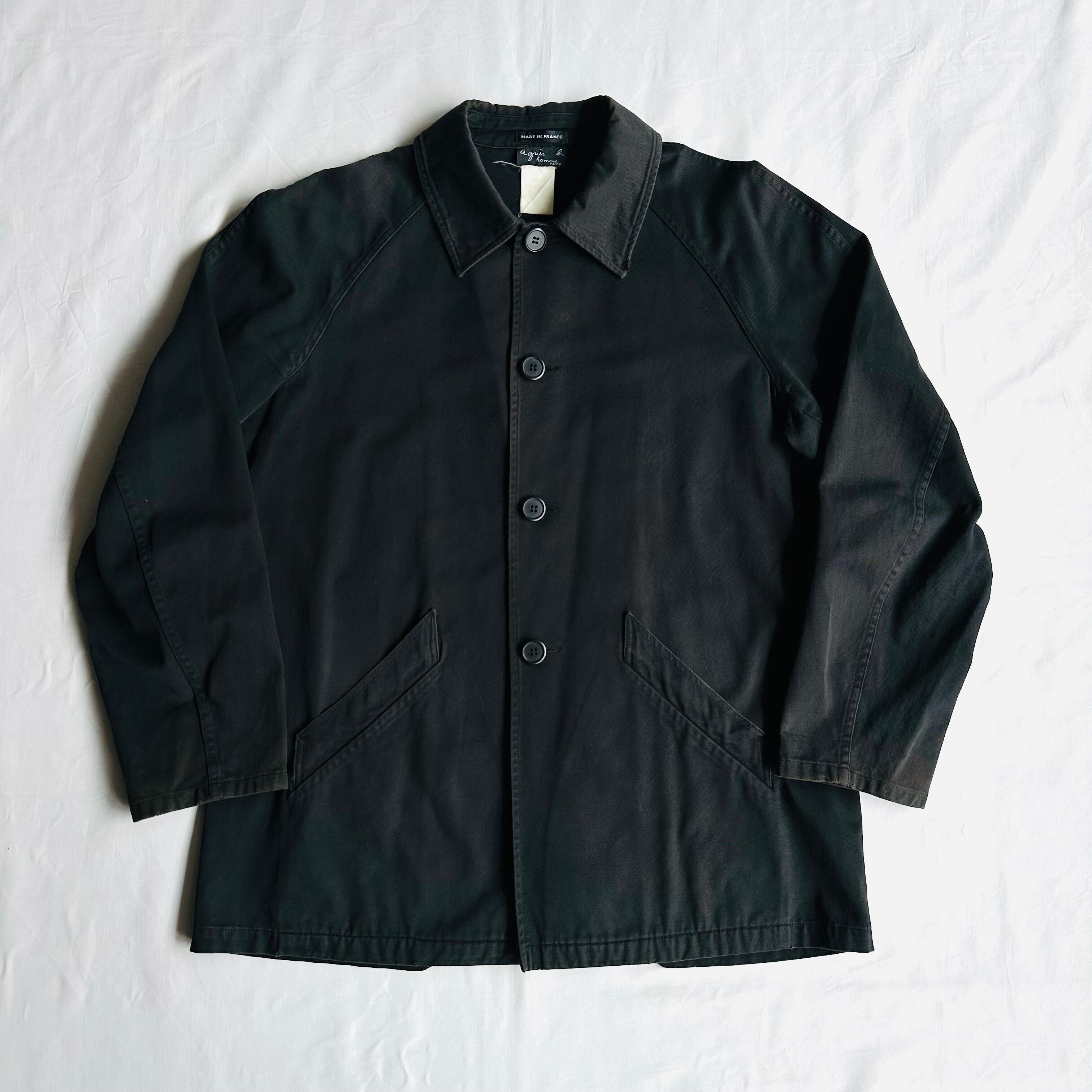 【フランス製】 agnes b.　ベロア テーラードジャケット　ブラック　50 ジャケット ｜agnès b. HOMME（オム）｜アニエスベー公式