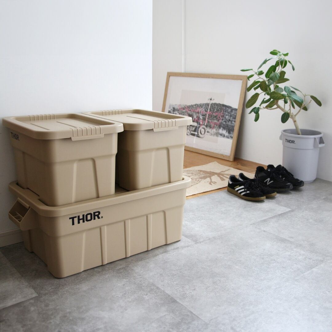 THOR Large Totes With Lid 22L DC | OLIVE OUTDOOR EQUIPMENT