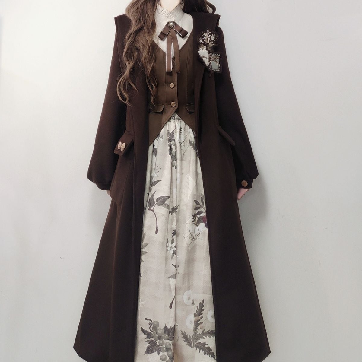 森影のレター・文芸クラシカルロングコートセット | Maiden's Rêve
