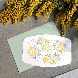 MIMOSA CARD  / 活版印刷