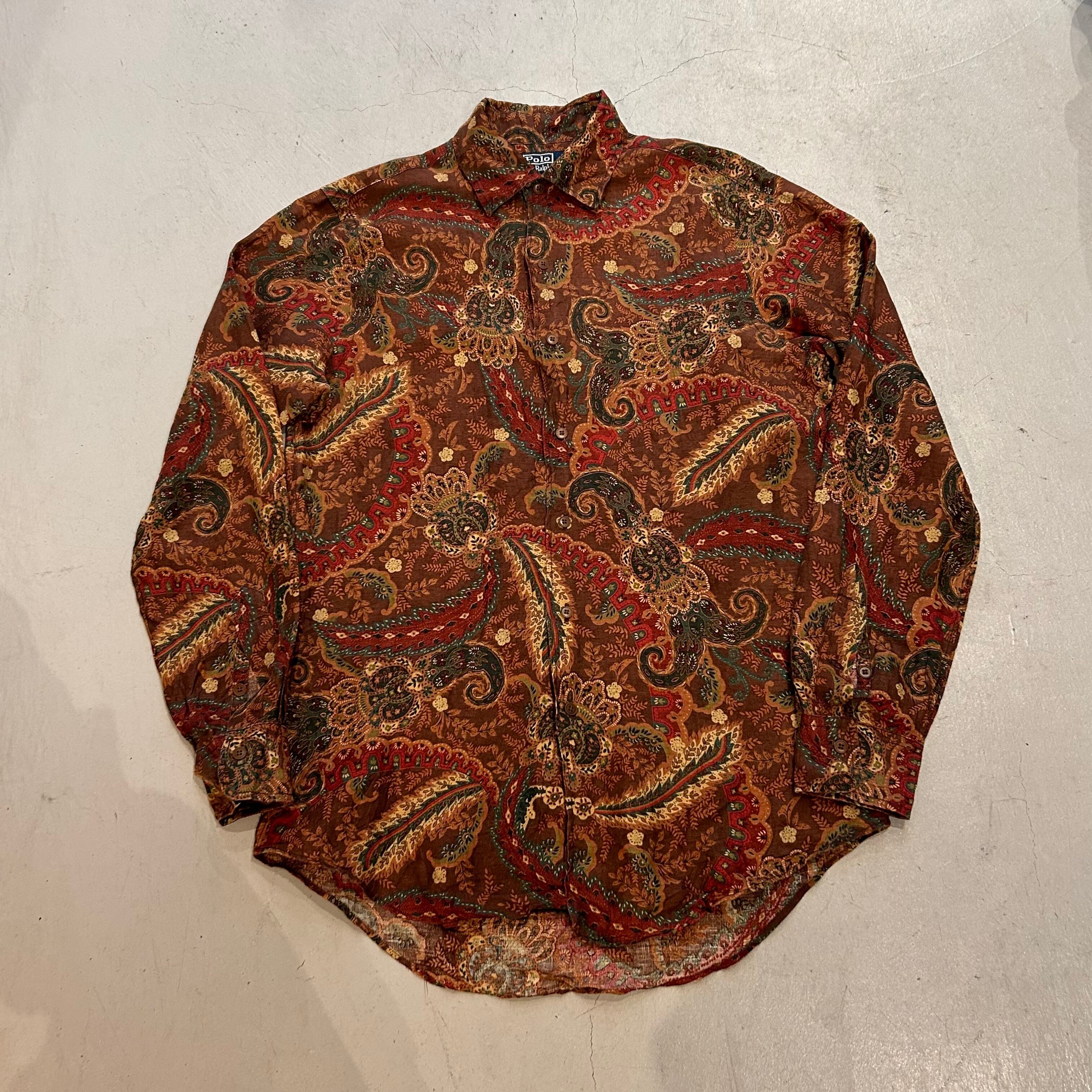90s POLO Ralph Lauren paisley button shirt【高円寺店】 | What'z up
