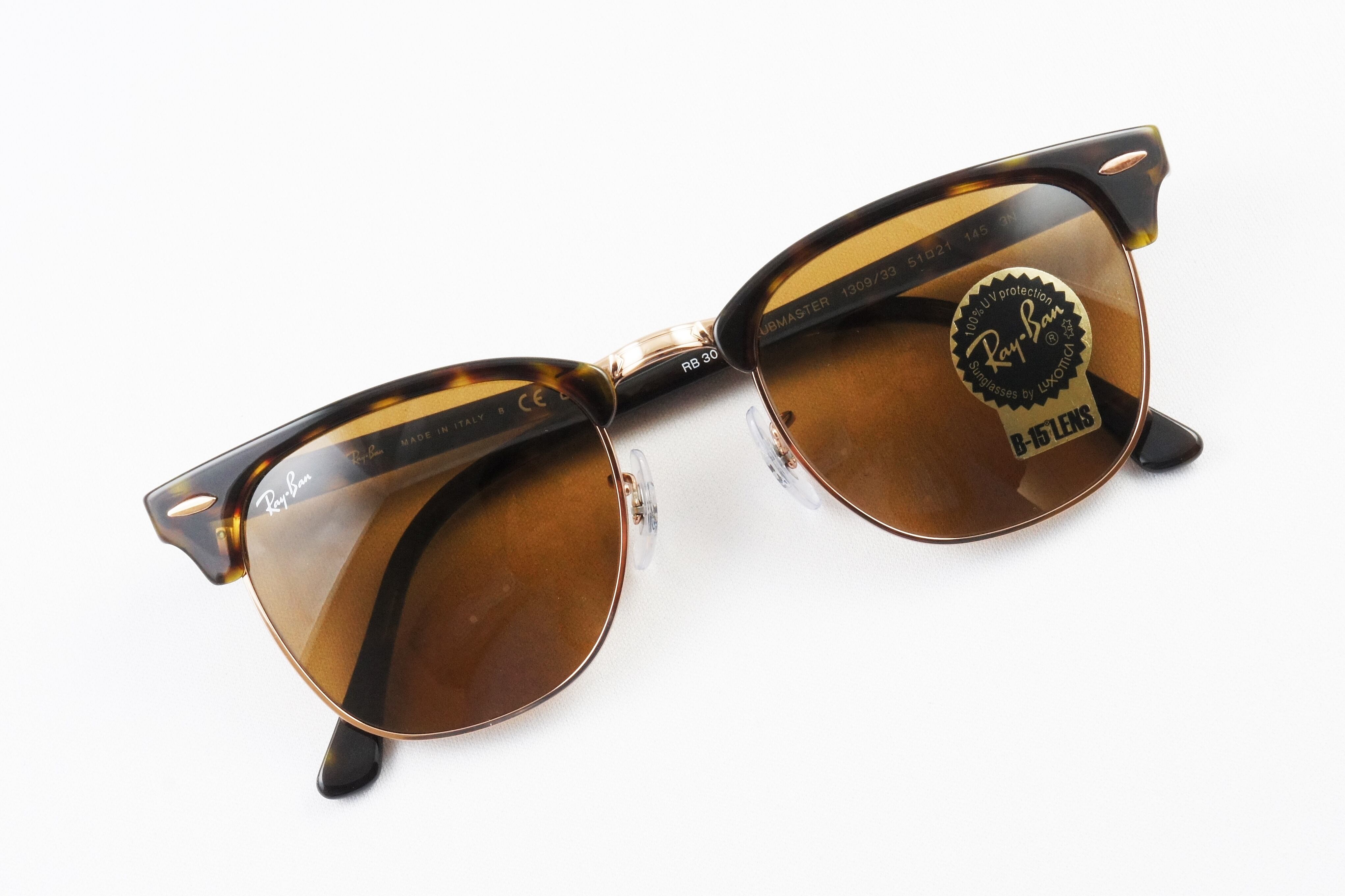 Ray-Ban サングラス CLUBMASTER RB3016 1309/33 51サイズ クラシック