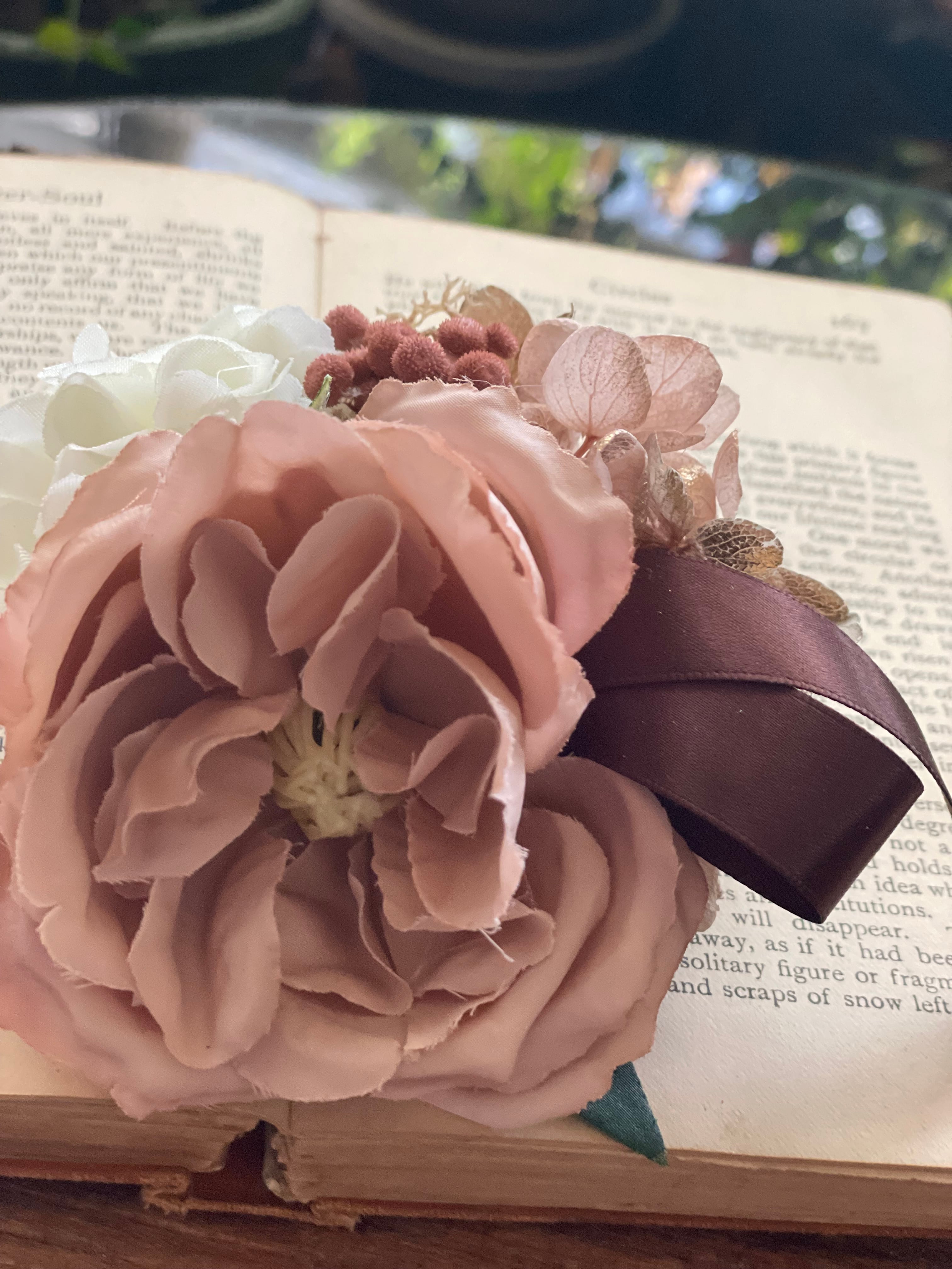 数量限定 大輪ブラウンローズのコサージュのコサージュコサージュ 入学