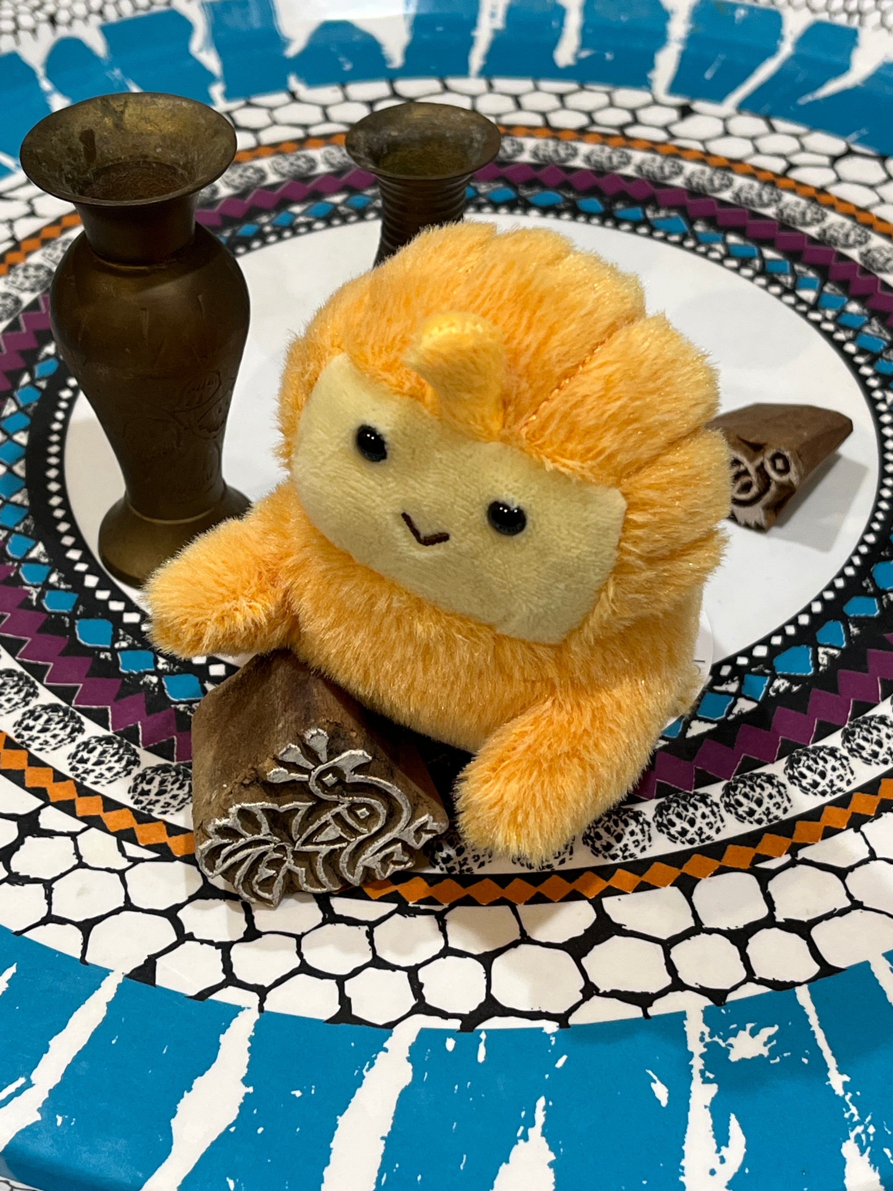 手のひらサイズのぬいぐるみ ポストカード付き エジプト スフィンクス