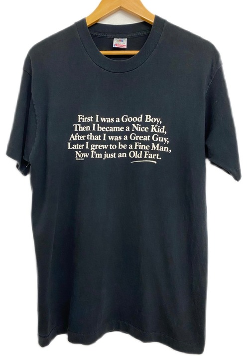 90sUSA Message Print Tshirts/L