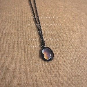 ハンドメイド 静寂の雫 ヴィンテージ ネックレス