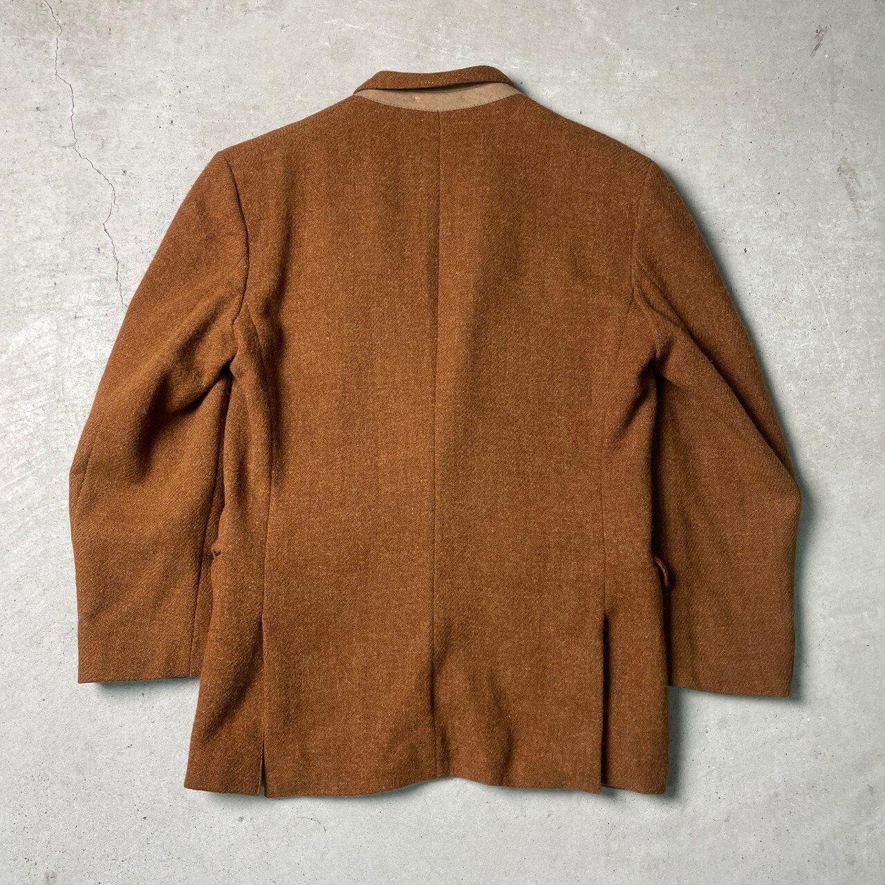 90年代 フランス製 HARRIS TWEED ハリスツイード ウールテーラード 