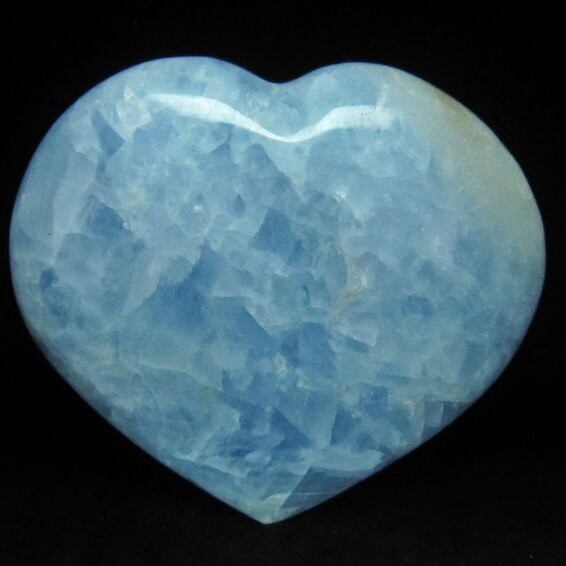 ブルーカルサイト ハート置物 155-127