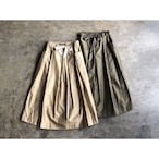 nicholson&nicholson(ニコルソン＆ニコルソン) 『DUMBO-MOLE』Cotton Light Moleskin Gathered Skirt