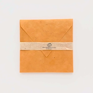 【SALE】 封筒 15x15cm オークル / 【SALE】　10 Envelopes 15x15cm Ocre Lamali