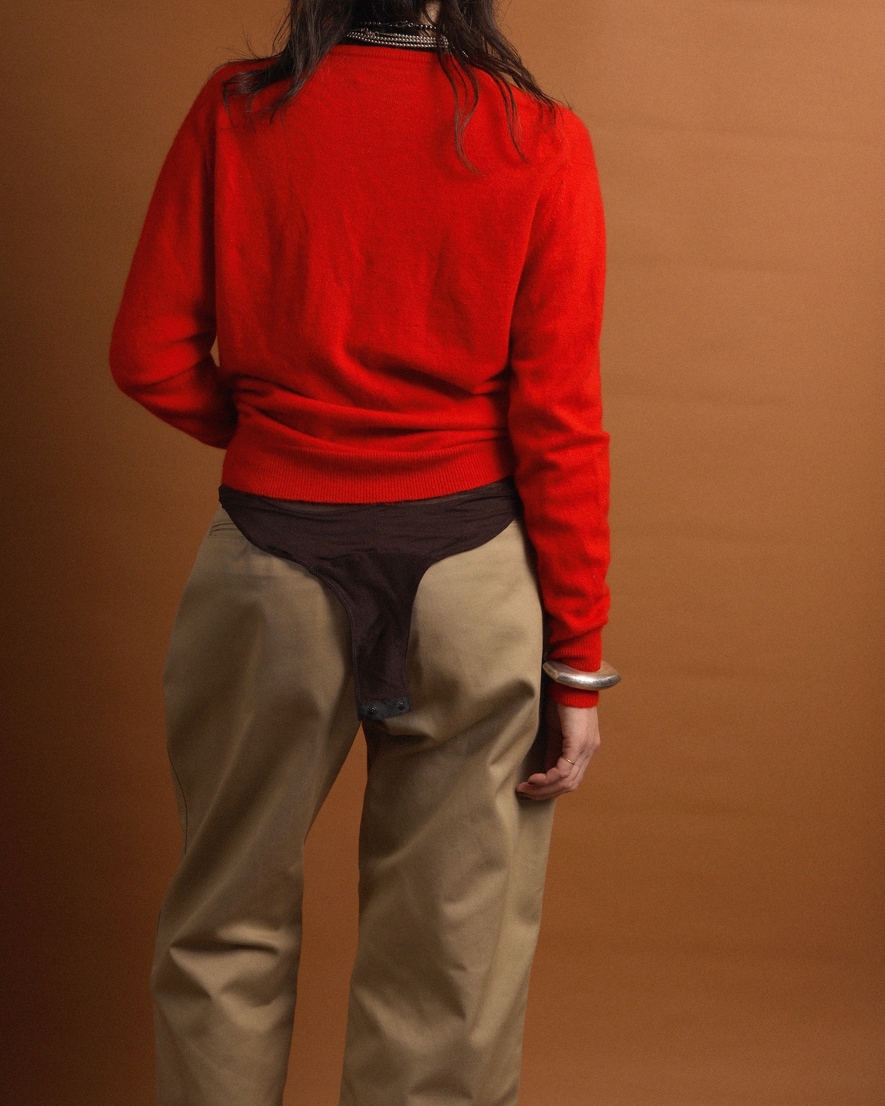 NICENICE MOMENT / Mesh Briefer Mesh Cherry Lacquer(Brown)