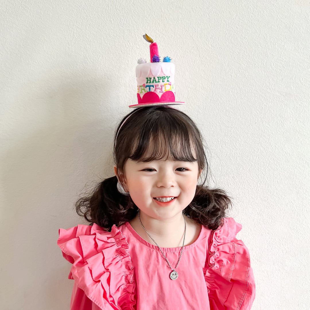 BIRTHDAY】冬新作キャンディ色系ケーキ形カチューシャ | 韓国子供服