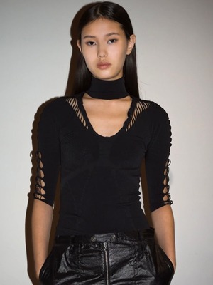 【26AW】MUKASA ムカサ /トップス / Free cut neck top