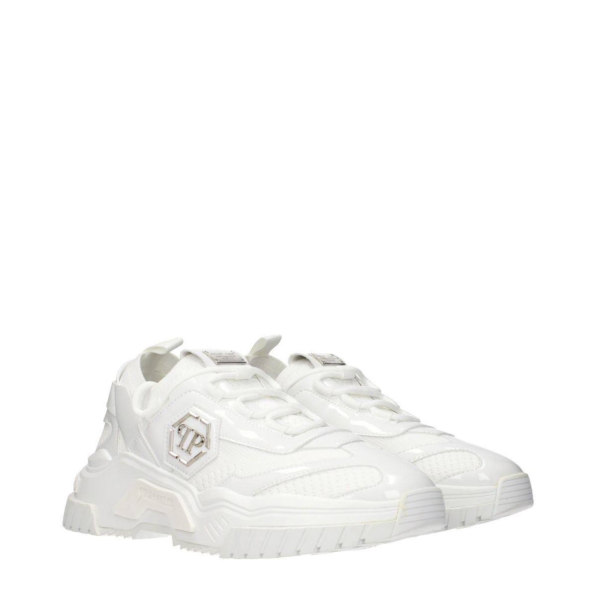 PHILIPP PLEIN フィリッププレイン メンズ スニーカー ファブリック ホワイト
