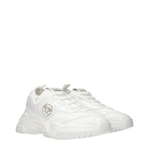 PHILIPP PLEIN フィリッププレイン メンズ スニーカー ファブリック ホワイト