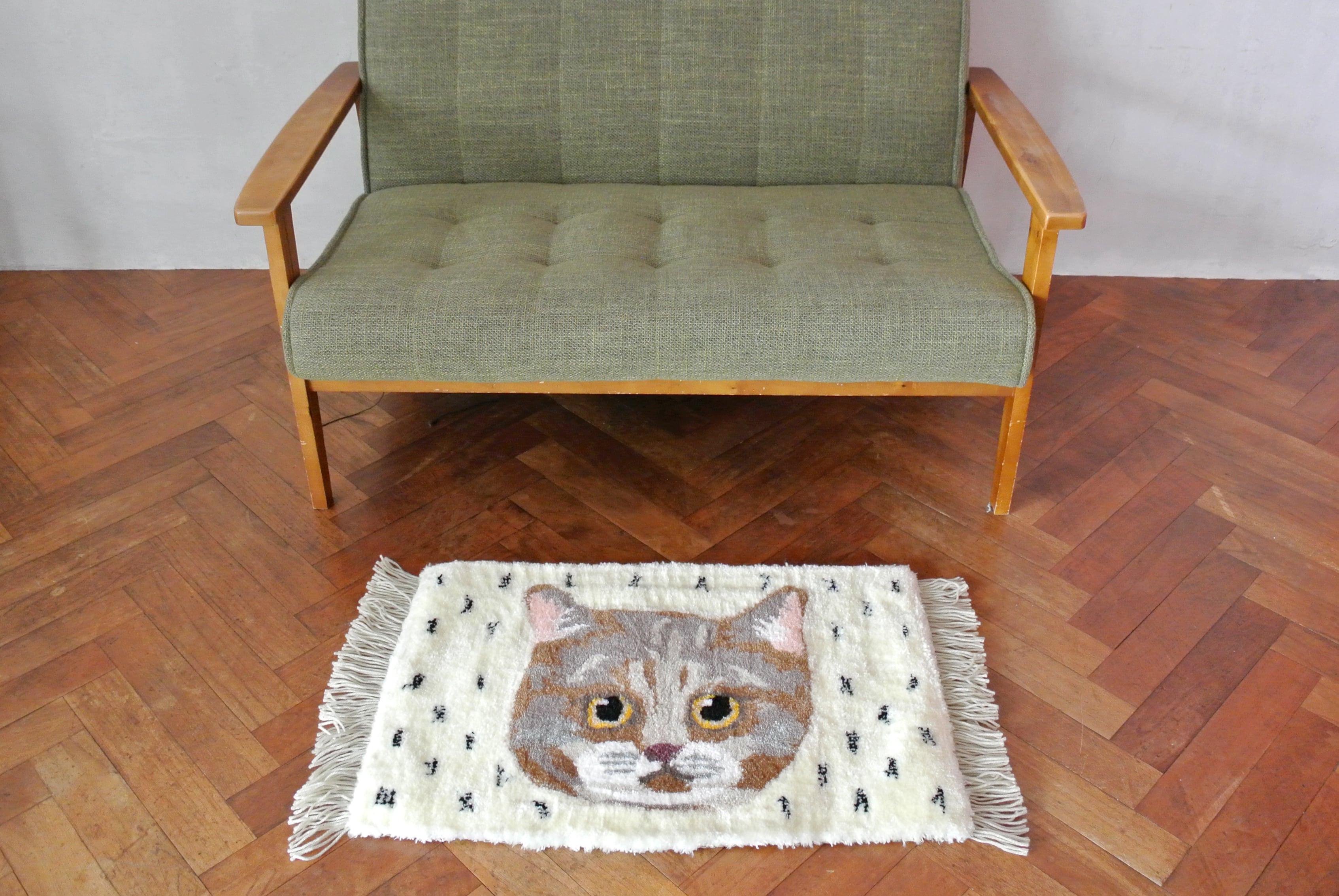 Cat rug 茶トラ