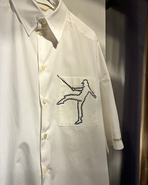 TSTS【GOTS ORGANIC COTTON BEAUTY HALF-SLEEVESHIRT -WHITE-】