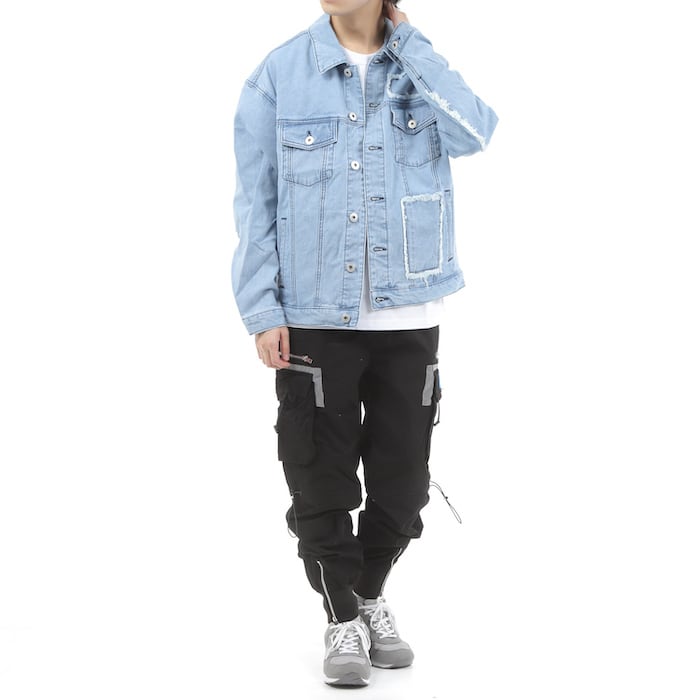 SALE【HIPANDA ハイパンダ】メンズ デニムジャケット MEN'S BACK