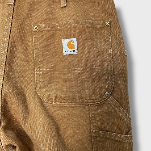 USA製 カーハート ダブルニーダックペインターパンツ　フェード　W34L30