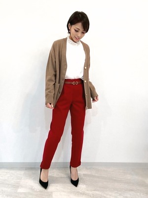 ゴールドボタンカーディガン