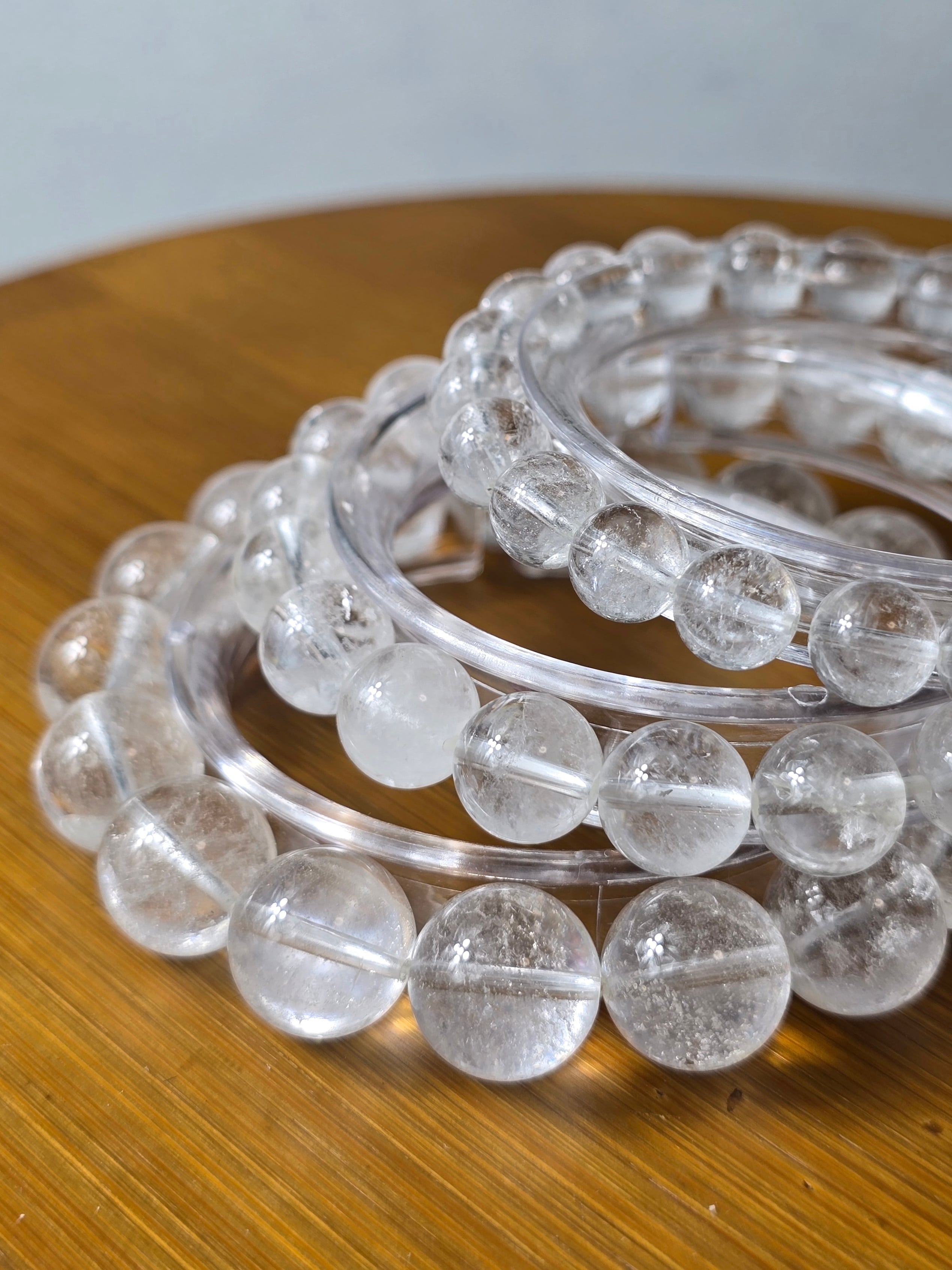 Himalayan Mist Quartz Bracelet 8mm | Sainji Valley, India