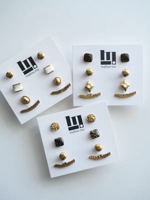 Back catch pierce gold