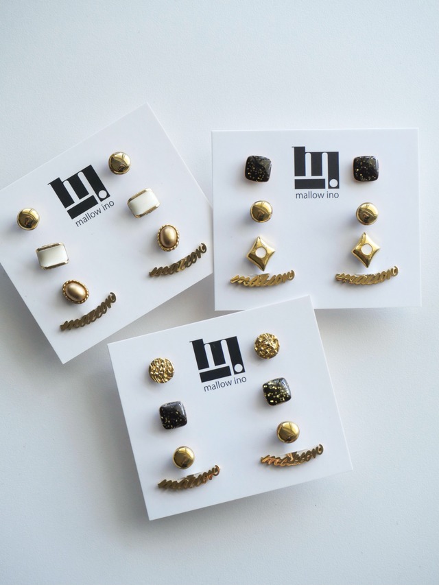 Back catch pierce gold