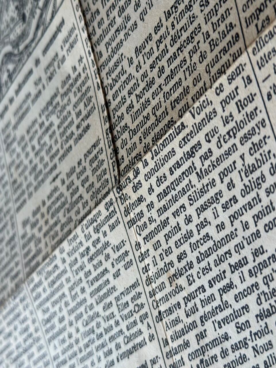 フランス新聞 Le Petit Parisien 記念復刻シート | Brocante de La