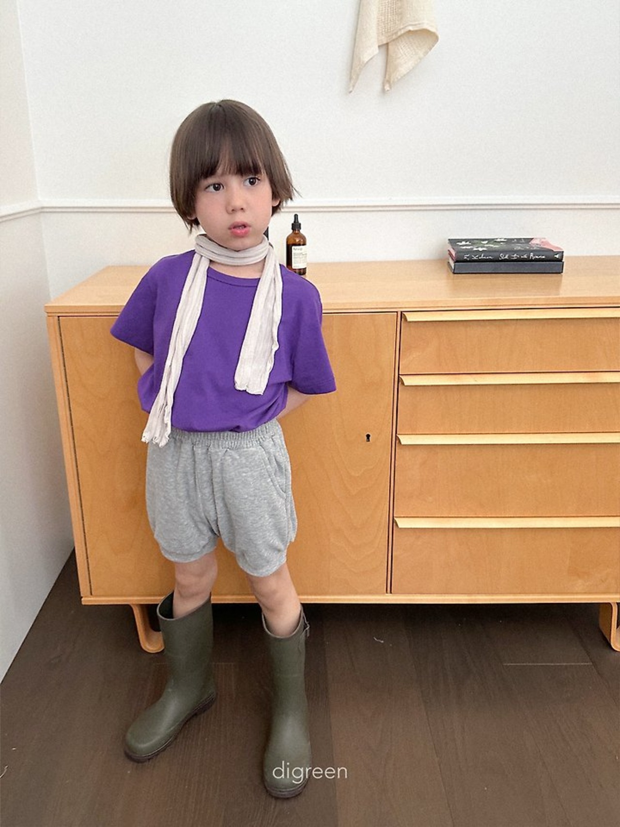 [DIGREEN] Vivid Loose T-shirt / [디그린] 비비드수소티