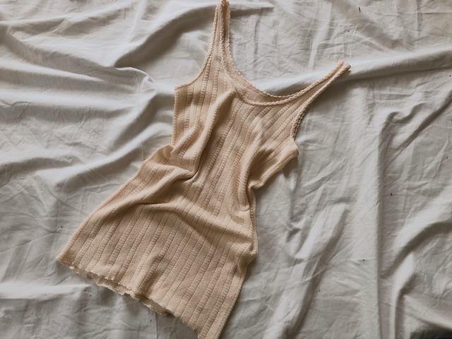 EURO vintage cotton Scallop camisole