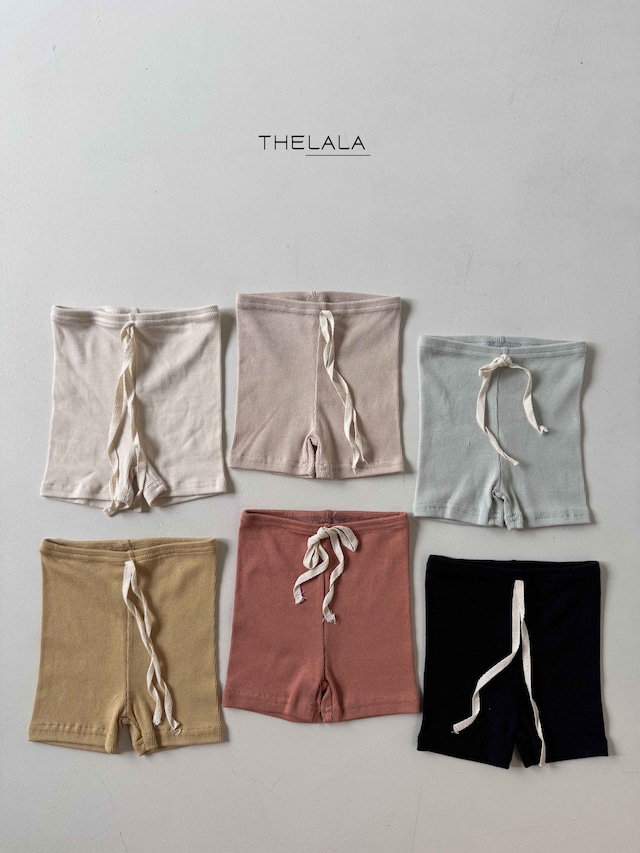 【取寄】thelala|strap leggings (5-length)|ストラップレギンス(5分丈)|XS-XL|kids|26 summer 2nd