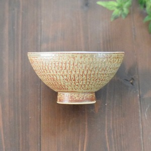 ＜めし碗・大＞ 人気のとびがんな｜灰釉