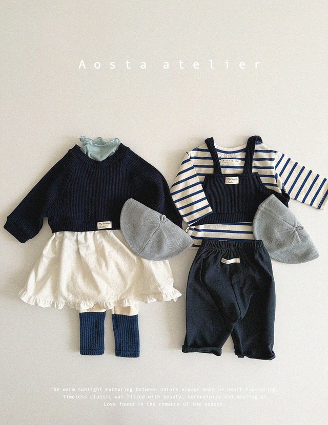 [即納M/XL]≪Aosta≫soft T-shirt blue