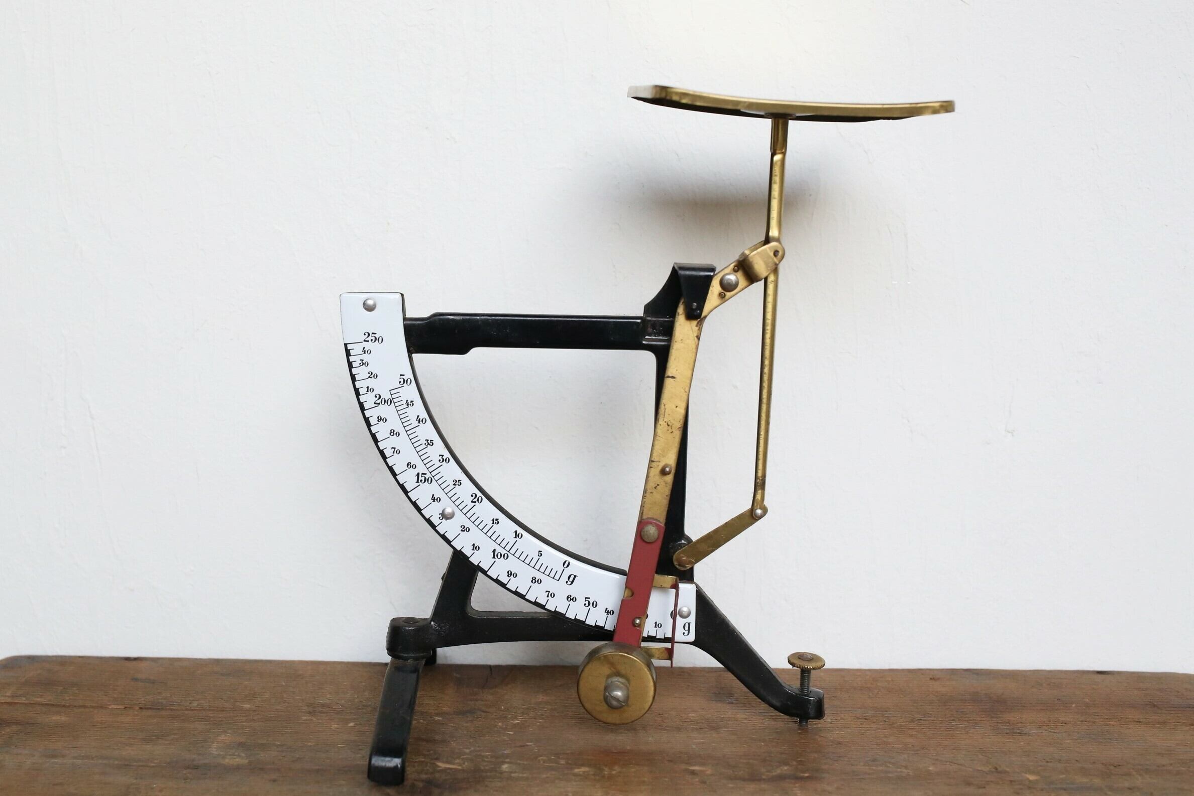 ドイツ アンティーク ヴィンテージ レタースケール ホーロー製メモリ盤 N-02330