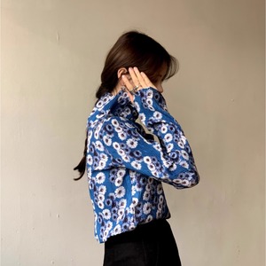 daisy pattern blouse　2litr03164
