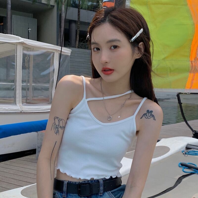 ホワイトサマーショートトップス 夏物 YY-ファッション28254581296