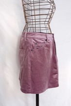 Velours mini skirt