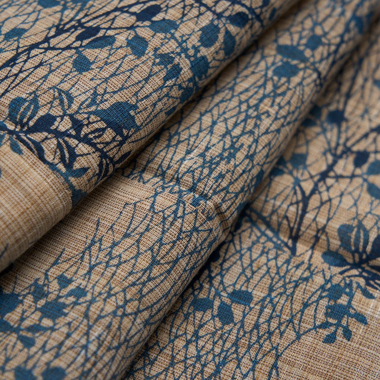 竺仙 芝に桔梗と萩の模様 奥州小紋 浴衣【中古】 | かわの屋