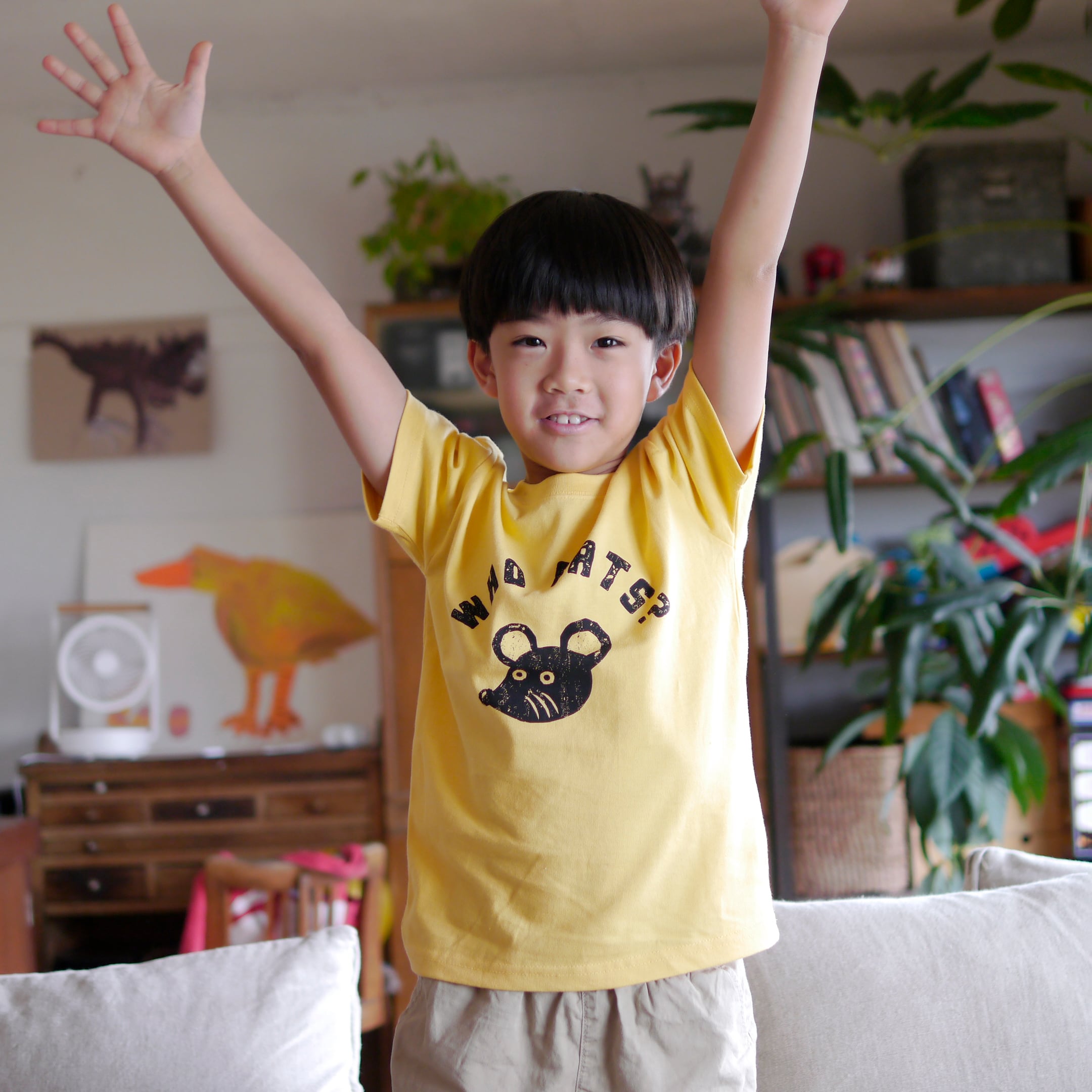 ねずみ Tシャツ KIDS(90-160cm) 全12色 | Suppe Family Wear