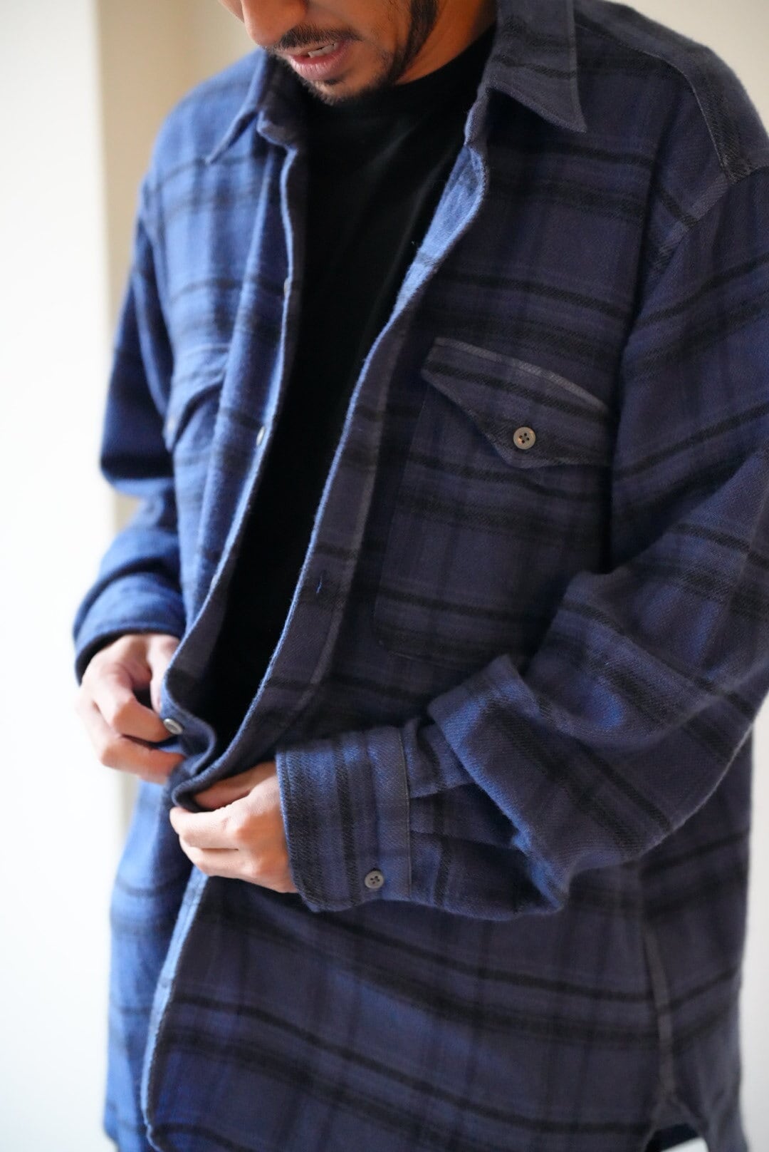 y*0様 MAATEE&SONS  CASHMERE WFACE VE MAATEE&SONS CASHMERE NEL SHIRT | TOMMY'S KURAMAE