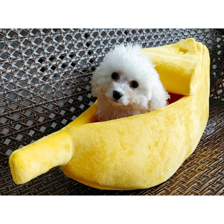 小動物用品 バナナ犬小屋中小型犬テディビくま博美ペットマット猫小屋