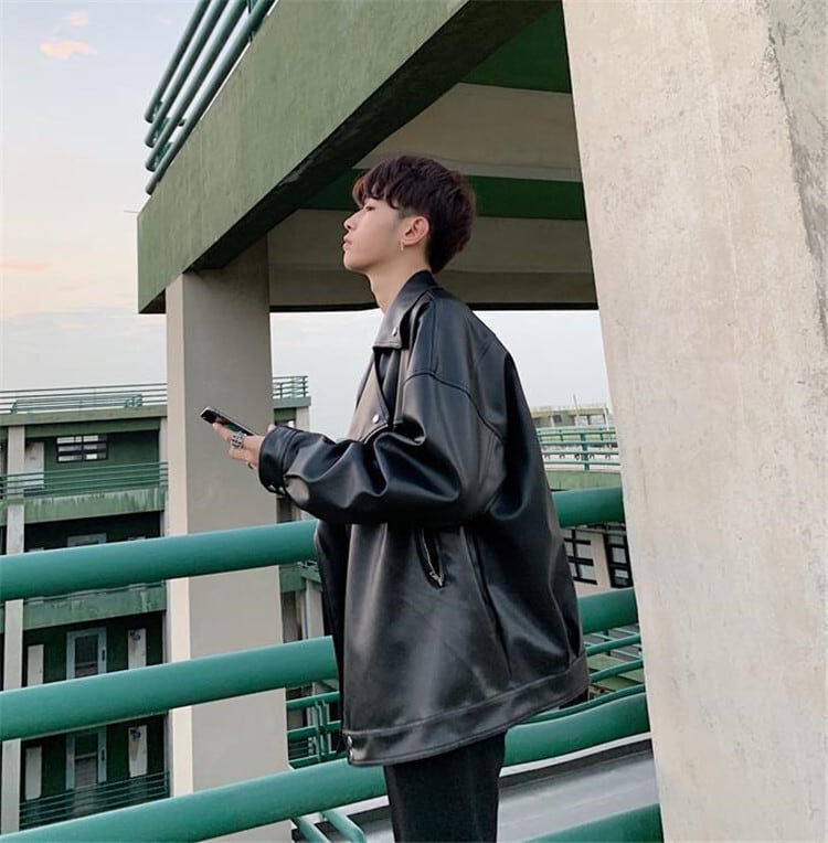 ライダースジャケット カップルウェア ペアルック オーバーサイズ | Pay ID