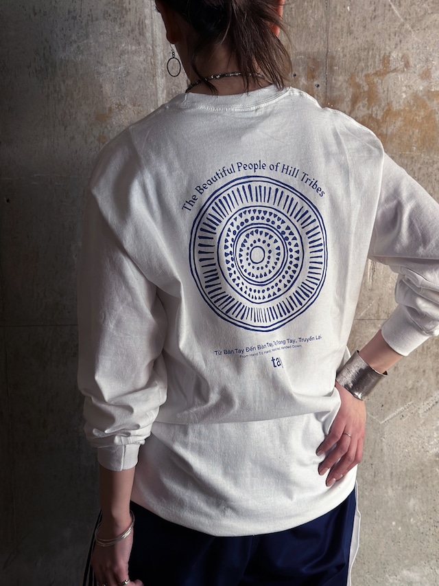 tay original／Hmong tribe swirl L/S Tee