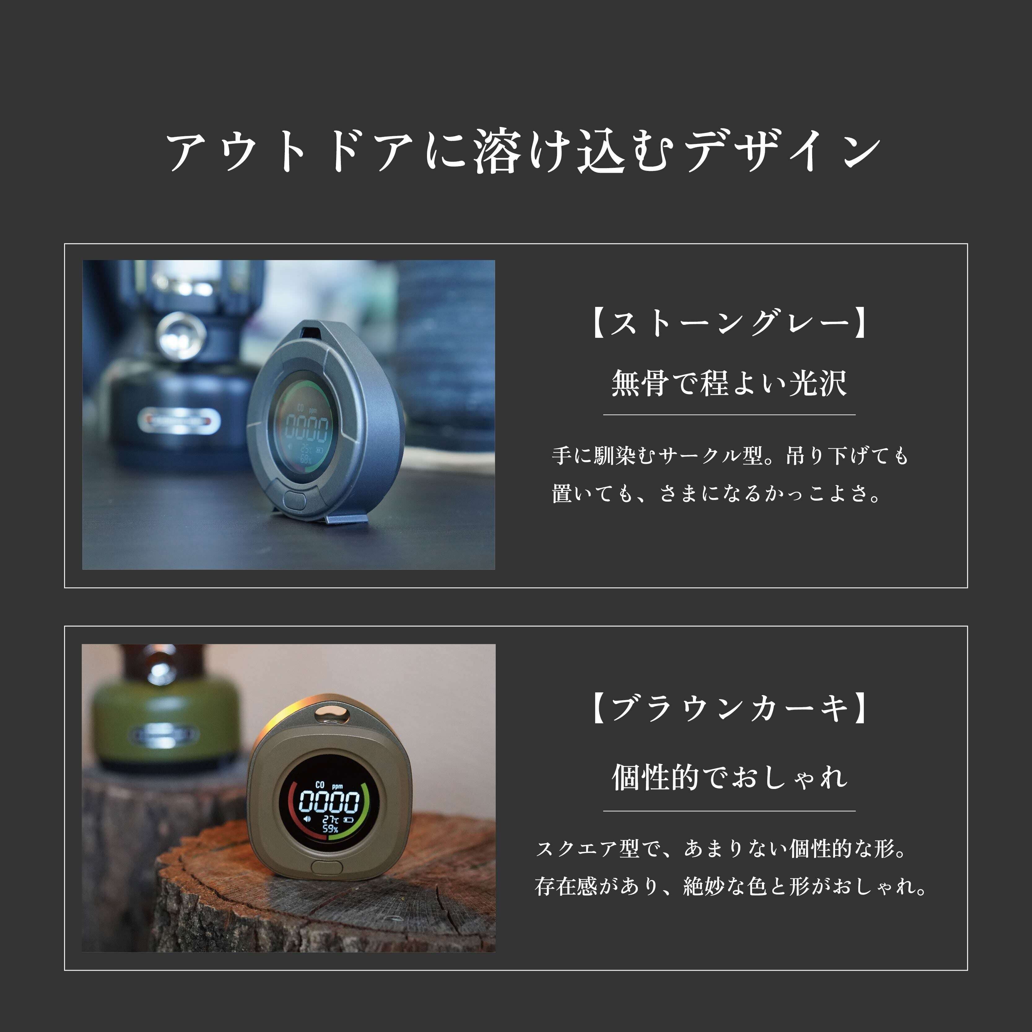 沢田テント サワダテント】 一酸化炭素チェッカー(SW-COJ1) ストーン