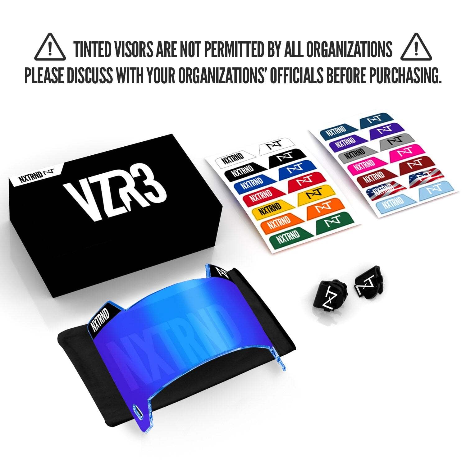 NXTRND製 VZR3 アメフト アイシールド ブルー | END ZONE/エンドゾーン